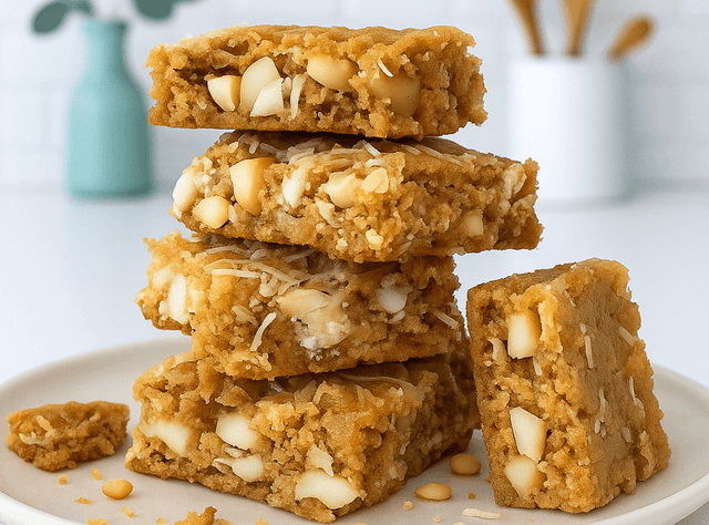White Chocolate & Macadamia Nut Blondie