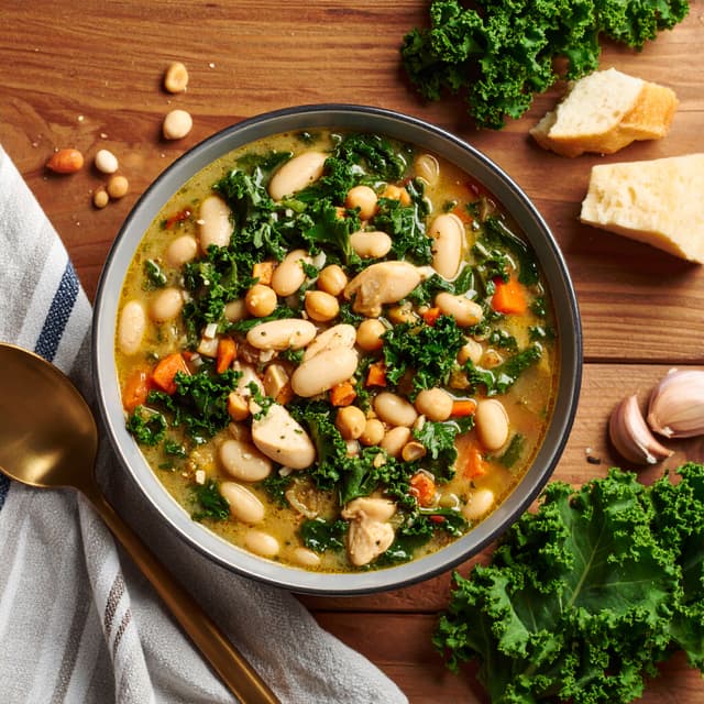 Artisan soup in kitchen